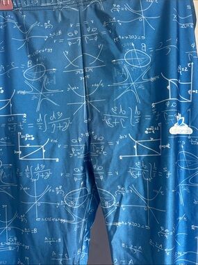 Lotus Leggings Light Blue & Black XXL Leggings